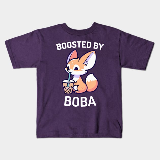 Boosted by Boba - Fennec Fox Kids T-Shirt by BoundlessWorks